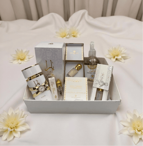 Box Yara Blanc – Coffret Parfumé Musc Blanc & Parfums de Dubaï - parfumdelea