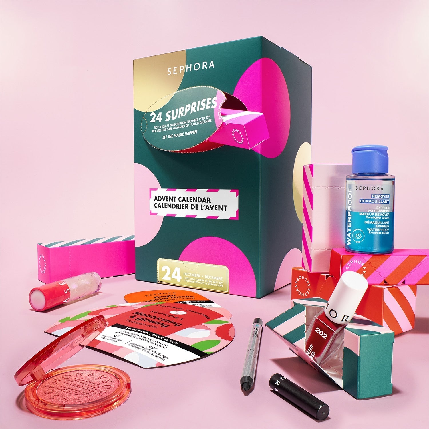 Calendrier de l'Avent - 24 surprises maquillage, soin, bain et accessoires - parfumdelea