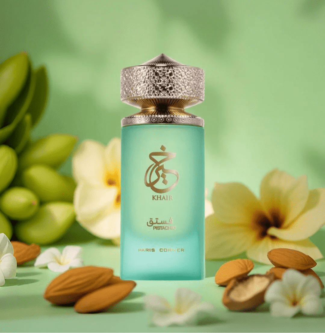Khair Pistachio – Parfum unisexe gourmand à la pistache, vanille et bois de santal | Paris Corner – 100ml - parfumdelea